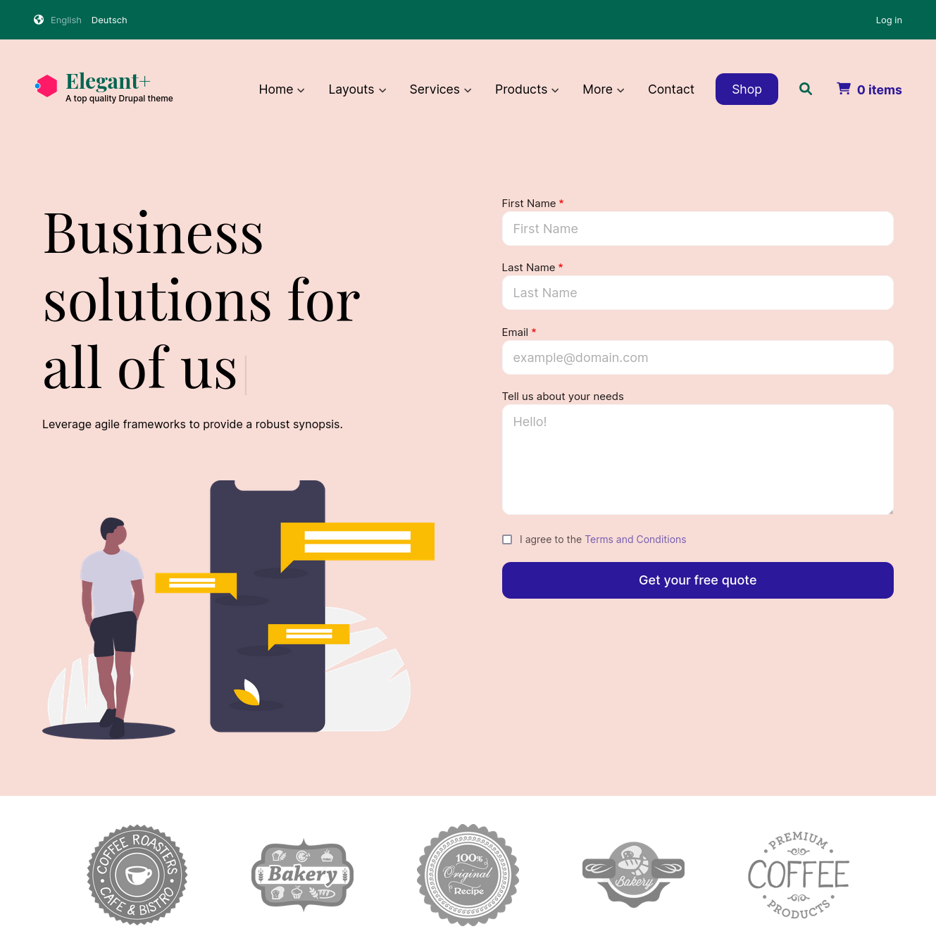 home page