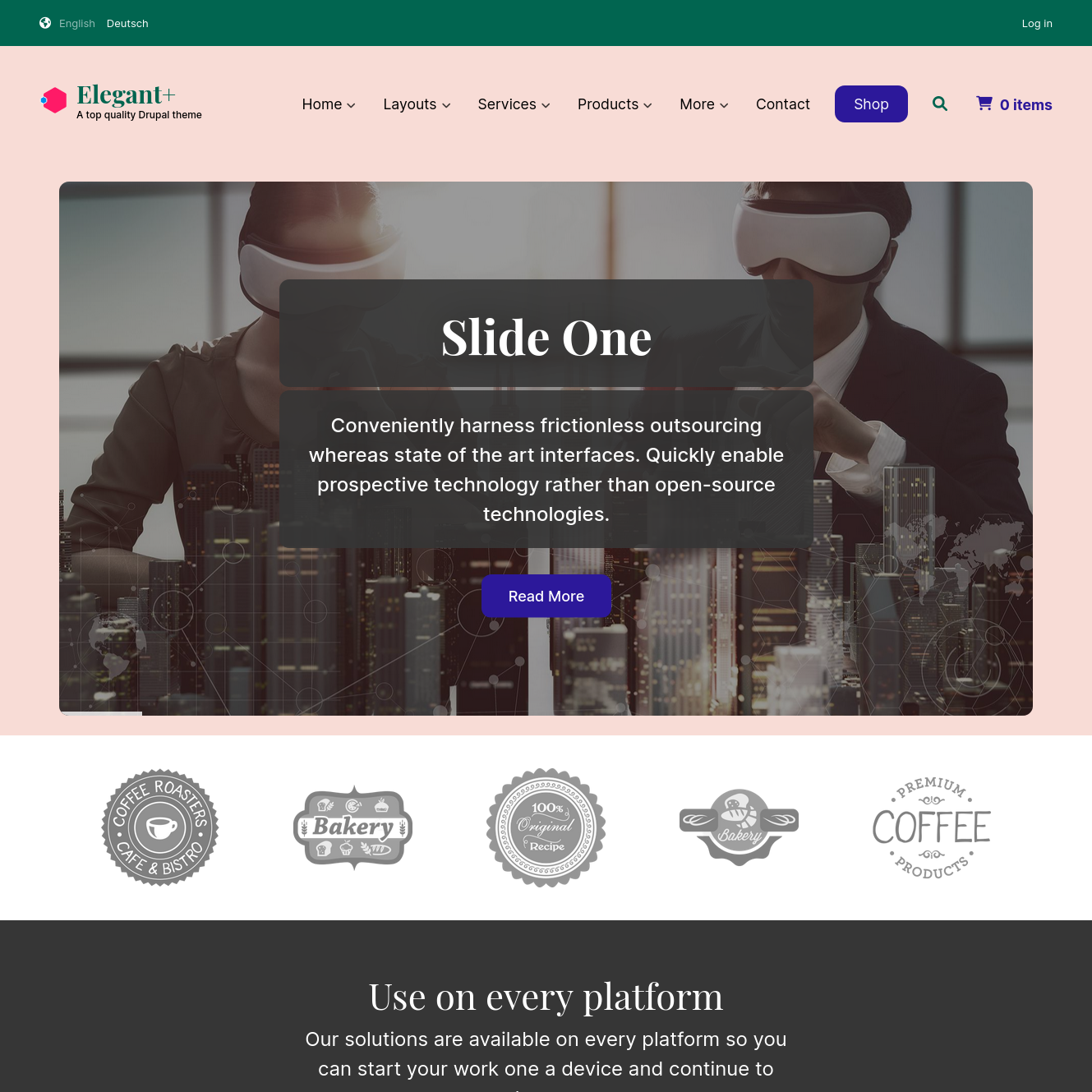 home page