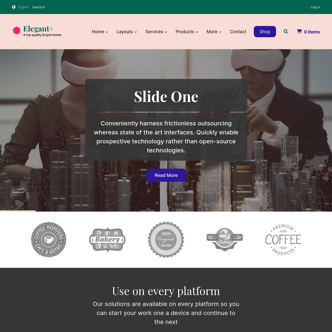 home page